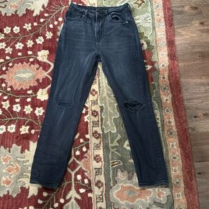 American Eagle Black Distressed Jeans
